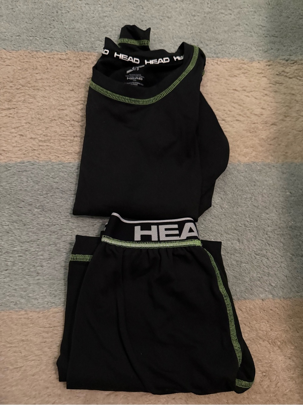 HEAD Black Base Layer Set